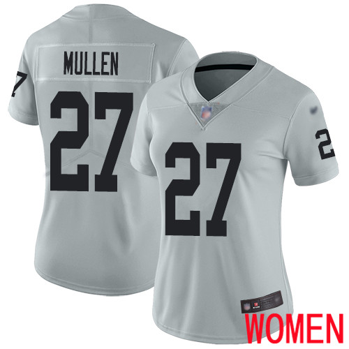Oakland Raiders Limited Silver Women Trayvon Mullen Jersey NFL Football #27 Inverted Legend Jersey